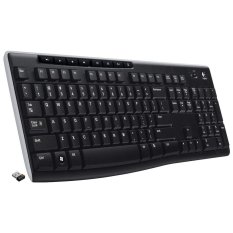 Logitech MK270 Wireless Combo Keyboard & Mouse - Hitam