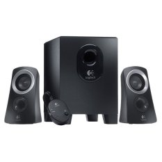 Logitech Portable Speaker Aktif Gaming 2.1 Channel Subwoofer Bass Booster Untuk Netbook/ Komputer/ Mac - Hitam