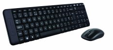Logitech Wireless Combo Mk220 Keyboard + Mouse - Hitam