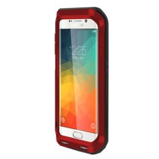 Love Mei Powerful Bumper Case untuk Samsung Galaxy S6 Edge Plus / S6 Edge+ - Merah