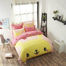 Lovely Style!!4 PCS/Set 2016 New Bedding Set Printing Bed Sheet/Duvet Cover/Pillowcase (Intl)