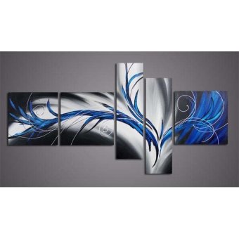 lukisanindo lukisan abstrak 5 panel ukuran besar lukisanindo lukisan abstrak 5 panel ukuran besar