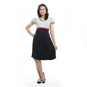 Mama Hamil Butik Baju Hamil Dress Menyusui Kaos Salur Sabuk Abu Muda Mama Hamil Butik Baju Hamil Dress Menyusui Kaos Salur Sabuk Abu Muda