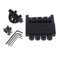 MEGA 4 String Electric Guitar BASS Tremolo Bridge System for Headless Guitar (Black) (Intl)