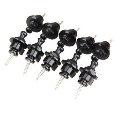 MEGA Black Chrome Electric Guitar Bass Strap Locks for Fender Gibson (Intl)