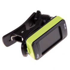 MEGA Digital Chromatic Electronic Guitar Tuner Bass Violin Ukulele Black + green (Intl)