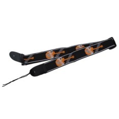 MEGA Embroidery Strap Belt Leather for Guitar Bass Electric Acoustic Adjustable (Intl)