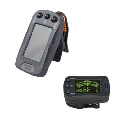 MEGA LCD Screen Mini Clip-on Auto Tuner for Guitar Bass Violin Ukulele (Black) (Intl)