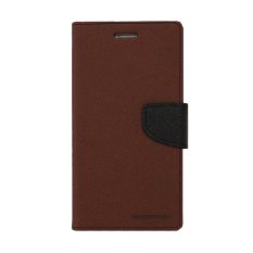 Mercury Fancy Diary Case Oppo Find 5 Mini R827 Casing Cover Flip - Cokelat