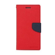 Mercury Fancy Diary Case Oppo Find 5 Mini R827 Casing Cover Flip - Merah
