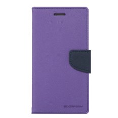 Mercury Goospery Fancy Diary for Sony Xperia SP Case - Purple-Navy