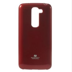 Mercury Jelly TPU Soft Case LG G2 Casing Cover - Merah