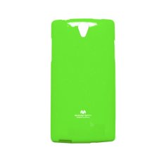 Mercury Jelly TPU Soft Case Oppo Find 5 Mini Casing Cover - Lime