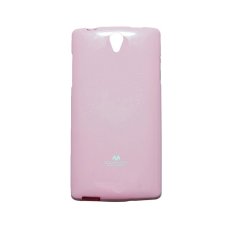Mercury Jelly TPU Soft Case Oppo Find 5 Mini Casing Cover - Pink Muda