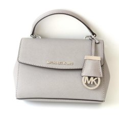 Michael Kors Ava Extra-Small Saffiano Leather Crossbody - Pearl Grey