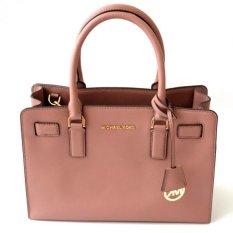 Michael Kors Dillon Medium Saffiano Leather Satchel (Dusty Rose)