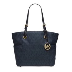 Michael Kors Jet Set Item EW TZ Navy Tote Tas Wanita - Biru tua
