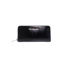 Michael Kors Jet Set Travel Black Patent Leather Zip Around Continental Accordion Wallet IFS000132719 (Intl)