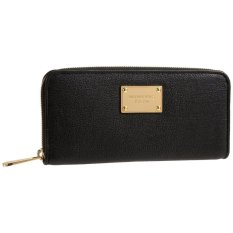 Michael Kors Jet Set Za Continental Clutch Wallet Black Leather IFS000196863 (Intl)