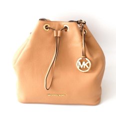 Michael Kors Jules Large Drawstring Bucket Bag - Suntan