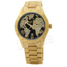 Michael Kors Wanita - Gold Hitam - Stainless Gold - MK 6243