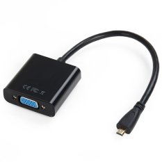 Micro HDMI Male to VGA Female Cable Adapter for PC Projector - Intl