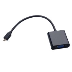 Micro HDMI to VGA Adapter with Audio Port - Hitam