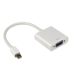 Mini Displayport To Vga Adapter For Apple Macbook Pro 13 Inch (White) (Intl)