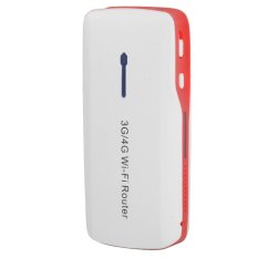 Mini Portable 3G/4G Wireless-N USB WiFi Hotspot Router AP 150Mbps A100 Red- INTL