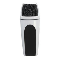 Mini Portable Handheld Microphone Karaoke Player Home KTV for iPhone iPad PC White (Intl)