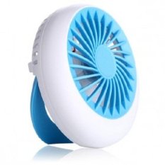 Mini Portable Handle Fan Rechargeable - Biru