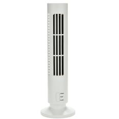 Mini Portable USB Bladeless No Leaf Air Conditioner Table Cooling Cool Tower Fan White
