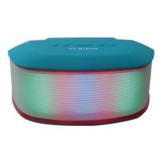 Mini Portable Wireless Bluetooth Speaker Amplifier Colorful lights 800MAH HY-BT810L Blue - Intl