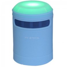 Mini Portable Wireless Bluetooth Speaker Amplifier Lights BT813L Blue - Intl