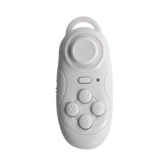 Mini Wireless Gamepad & Remote Control for iOS Android Smartphones & Tablets (White) - INTL