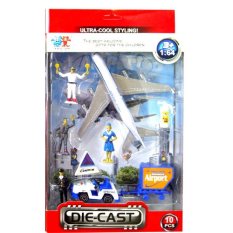 MOMO Toys Die Cast International Bussiness Airport 89610 - Mainan Bandara 10pcs