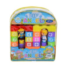 MOMO Toys Eif Angel Puzzle Blocks Series 39pcs Full Colour - Mainan Edukasi Blocks