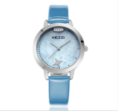 moob Kezzi Ke purple dream quartz waterproof watch Korean fashion ladies watch belt 1272 diamond drill flow - Intl