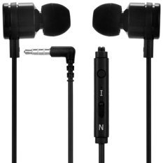 Mosidun MSD-M21 Intelligent 3.5mm Earphone with Microphone for iPhone Samsung Galaxy S6 S4 i9500 i9505 / HTC ONE M9 and Most Smartphones (Black) - Intl