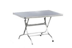 Mutu FST-900 Meja Makan Lipat Stainless Steel - Silver