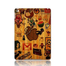 New PC Hard Plastic Wood Scrawl Back Smart Case Protective for iPad Mini (Multicolor) (Intl)