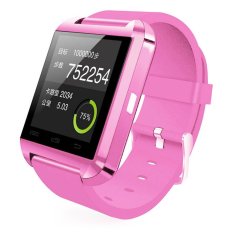 New U8 Bluetooth Smart Wrist Watch Phone Mate for Android Samsung/iPhone (Pink) - Intl