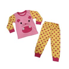 NexxKids Piyama Cat Pink - Stelan Baju Tidur