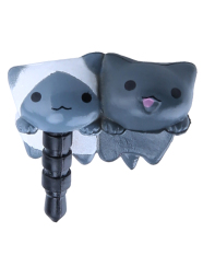 niceEshop Cheese Twins Cat Universal 3.5mm Anti Dust Earphone Jack Plug Cap for IPhone4,4S,5,iPod,iPad,HTC,Samsung (Multicolor) (Intl)