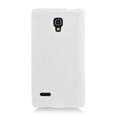 niceEshop Slim and Soft Silicone Skin Snap On Protective Case for LG Optimus L9 P769 (White) (Intl)