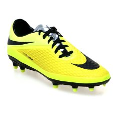 Nike Hypervenom Phelon FG Sepatu Futsal Pria - Vibrant Yellow-Hitam-Metallic Silver
