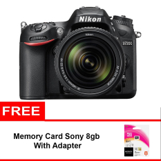 Nikon D7200 Kit 18-140mm VR Lens - 24.2 MP + Memory Sony 8gb