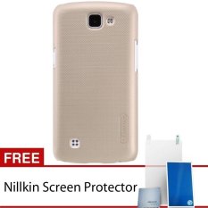 Nillkin For LG K4 Super Frosted Shield Hard Case Original - Emas + Gratis Anti Gores Clear