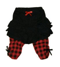 Nixel Ruffle Skirt Black Pant Square - Merah