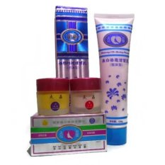 Obat Herbal - Cream Dan Scrub Pemutih Muka Tensung Whitening Original Japan Herbal
